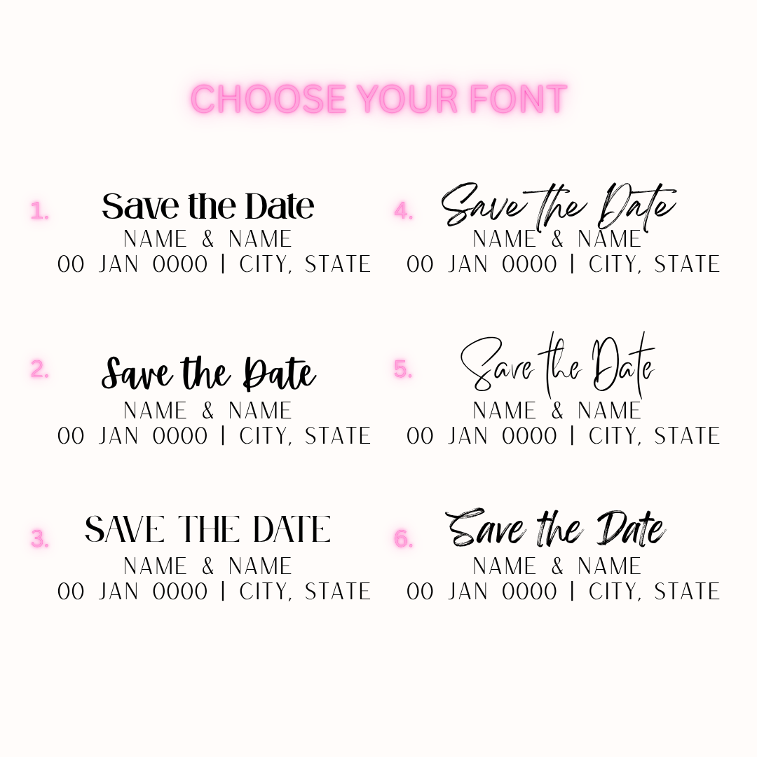 Flex Save the Date Photo Magnets