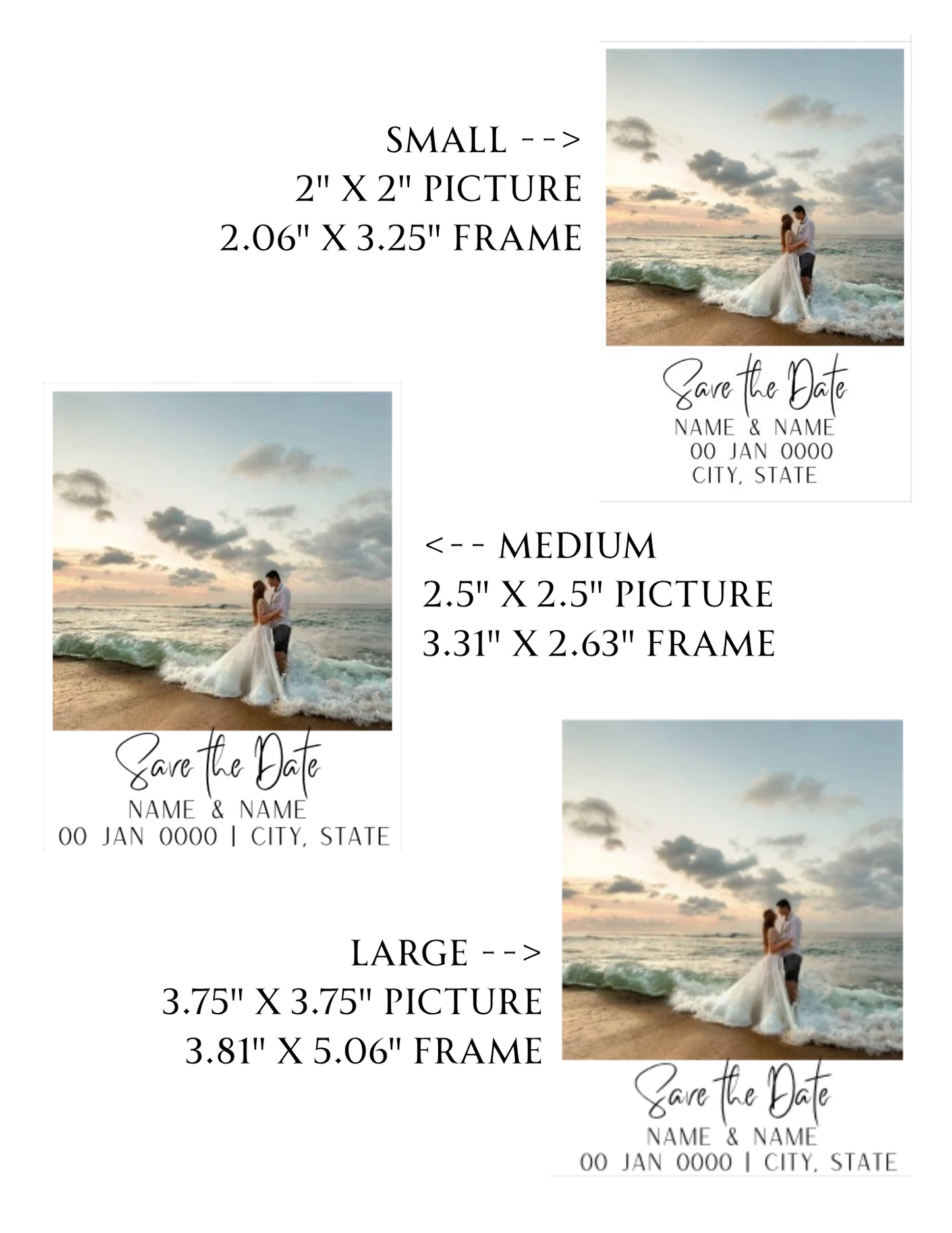 Flex Save the Date Photo Magnets