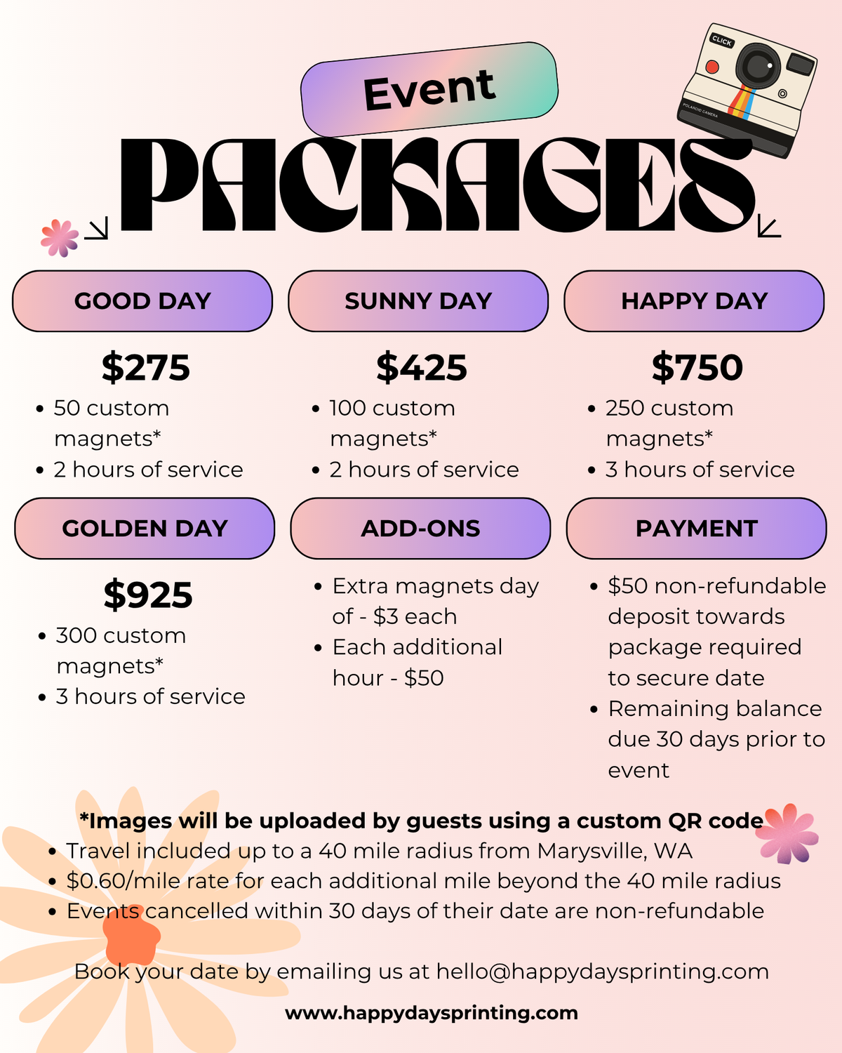 Event Packages