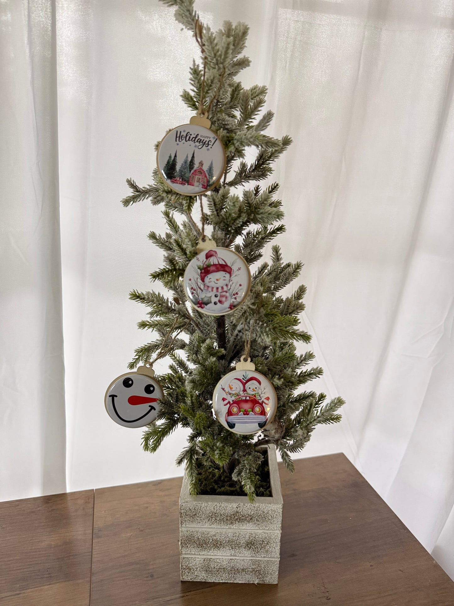 Round Photo Ornaments