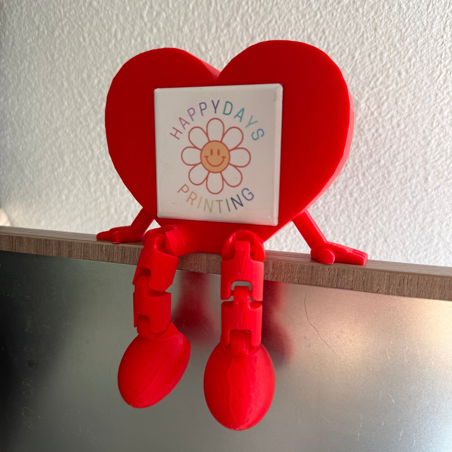 2x2" Square Heart Magnet