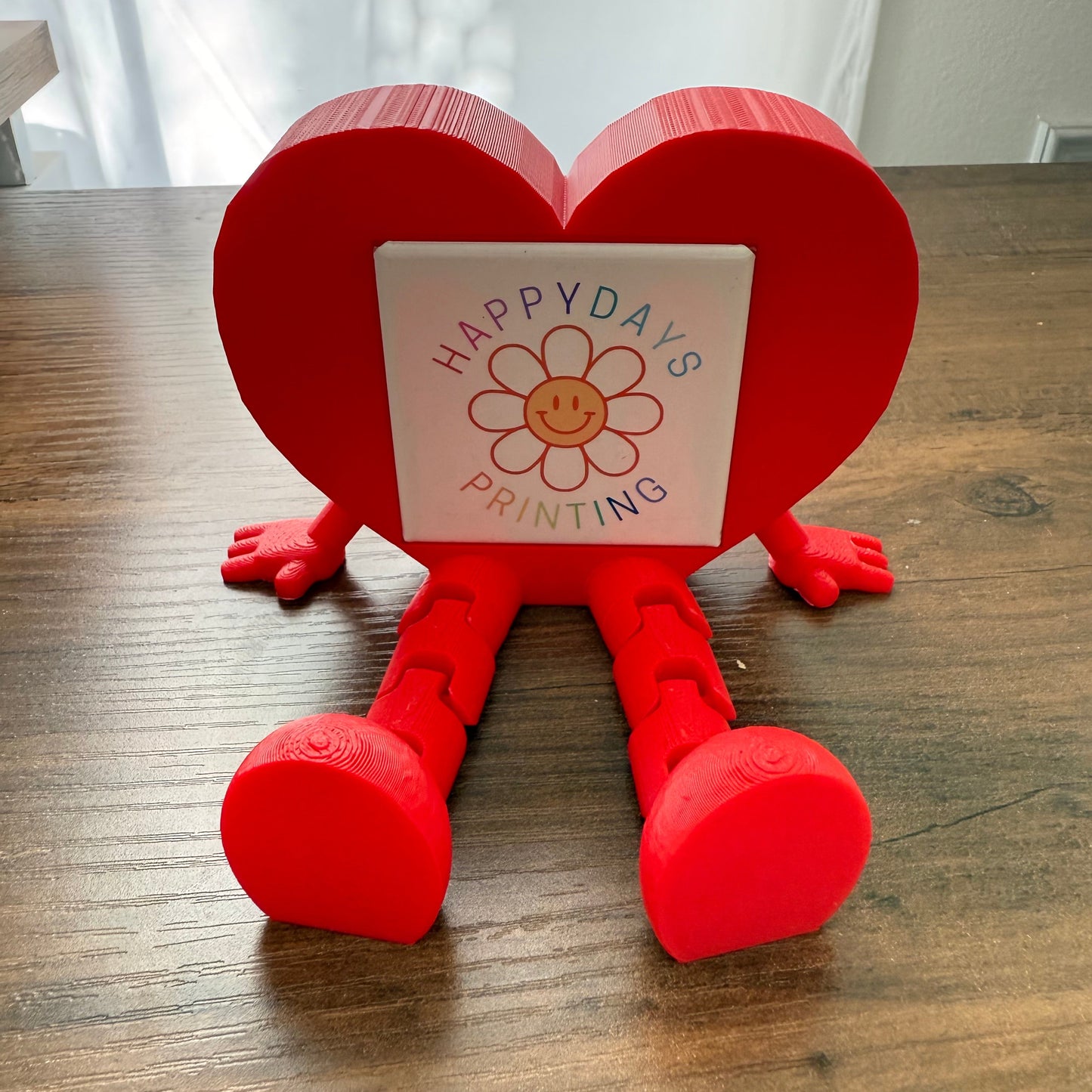 2x2" Square Heart Magnet