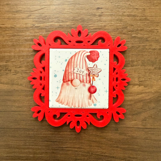 Square Lace Ornament