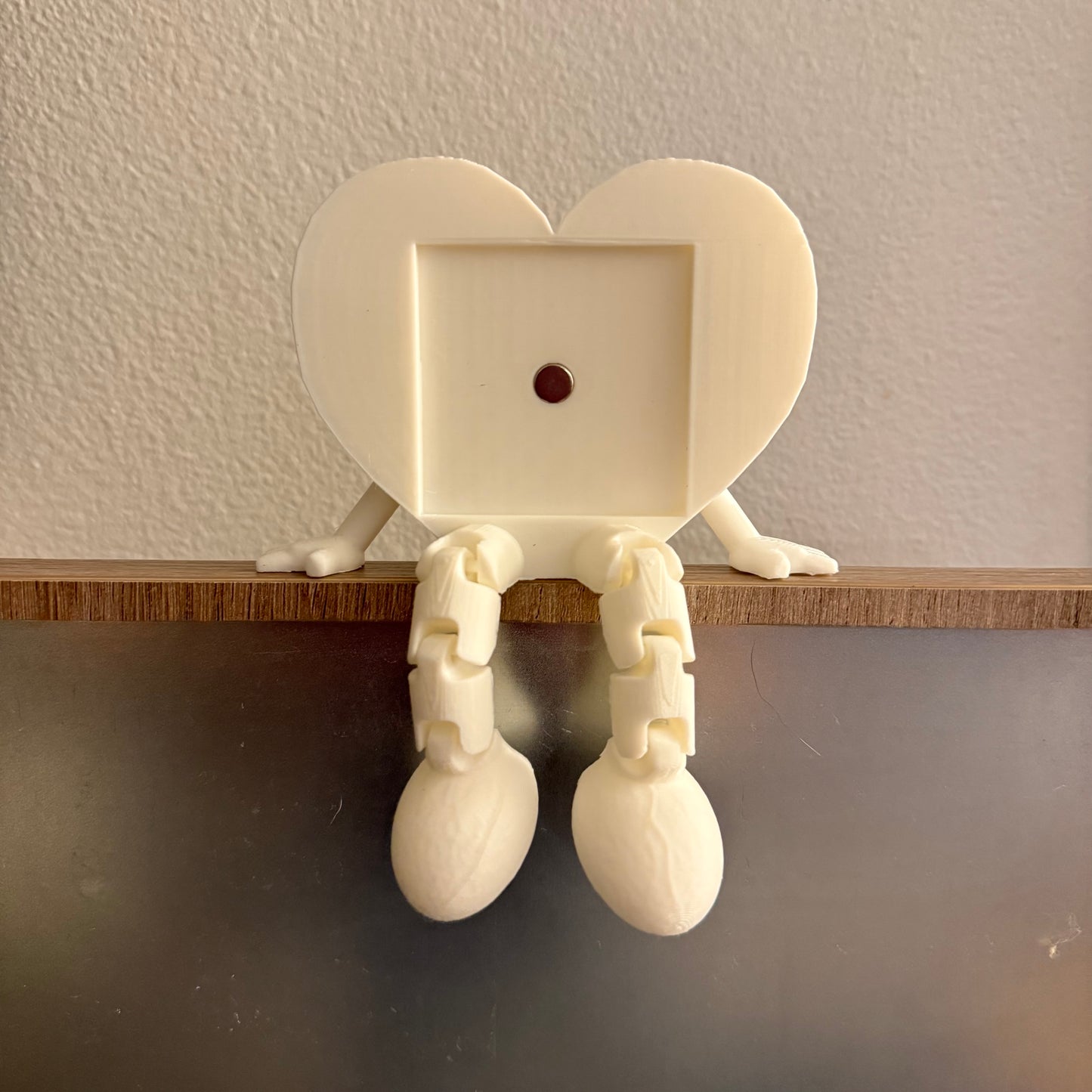 2x2" Square Heart Magnet