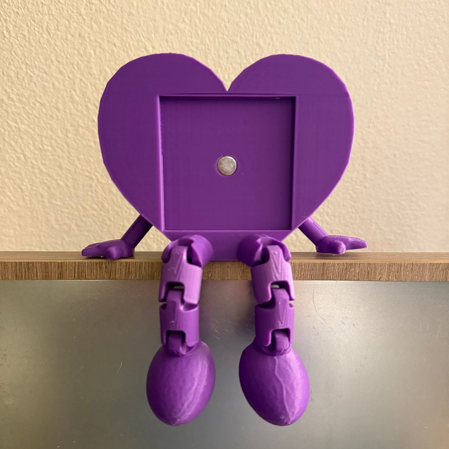 2x2" Square Heart Magnet