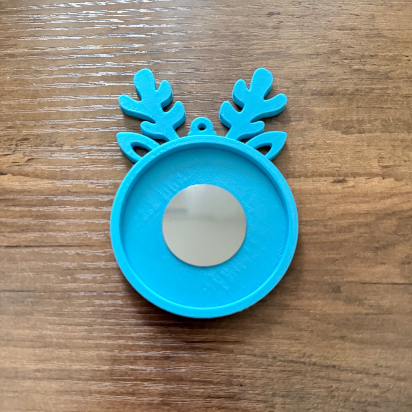 Round Reindeer Ornament