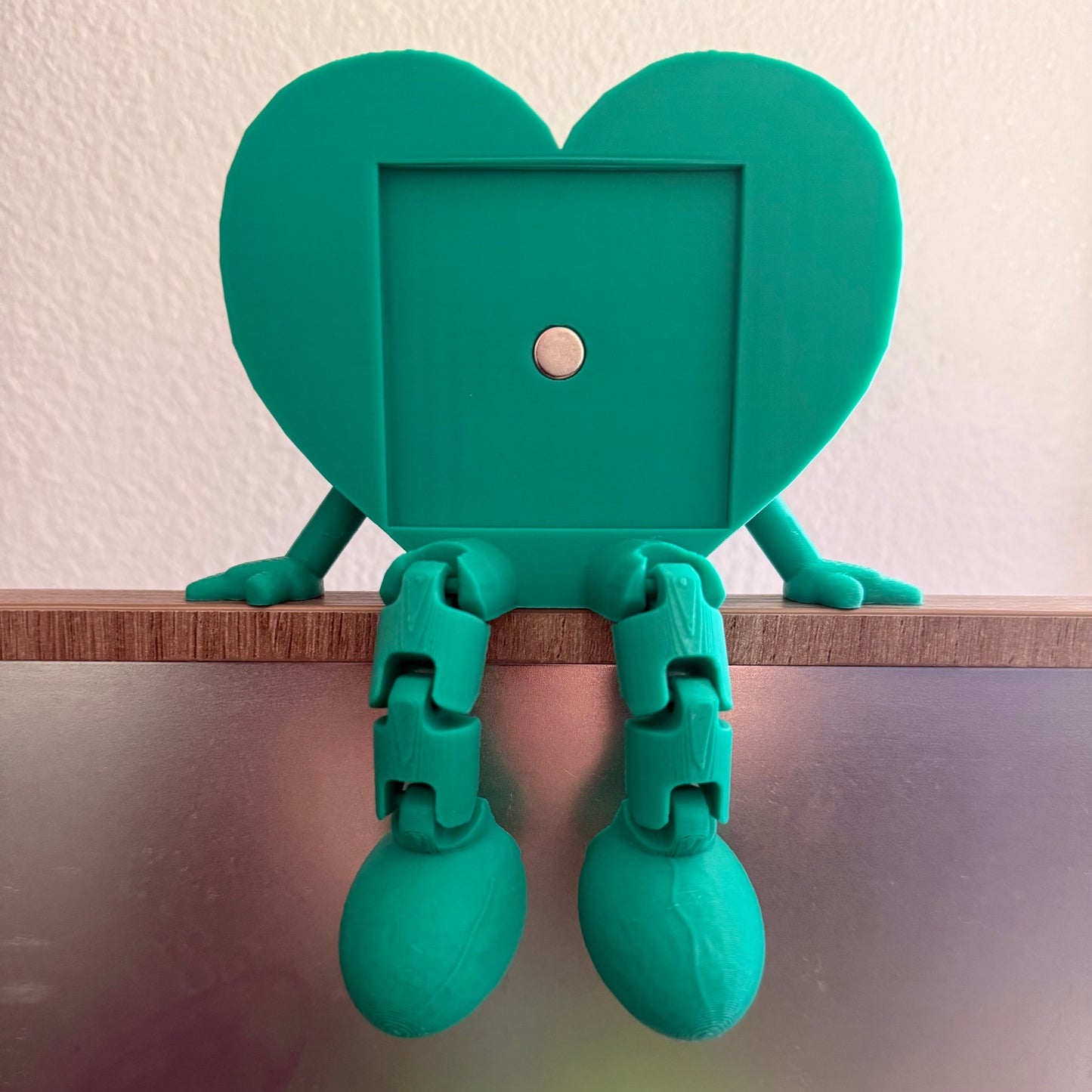 2x2" Square Heart Magnet