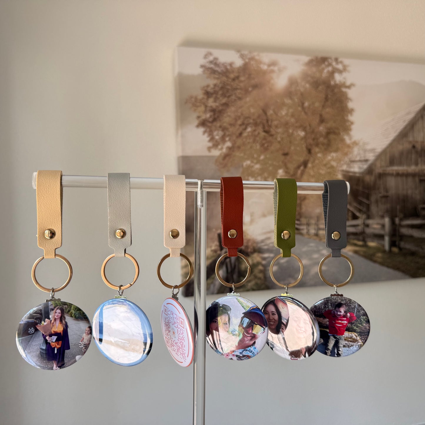 Round Photo Keychains