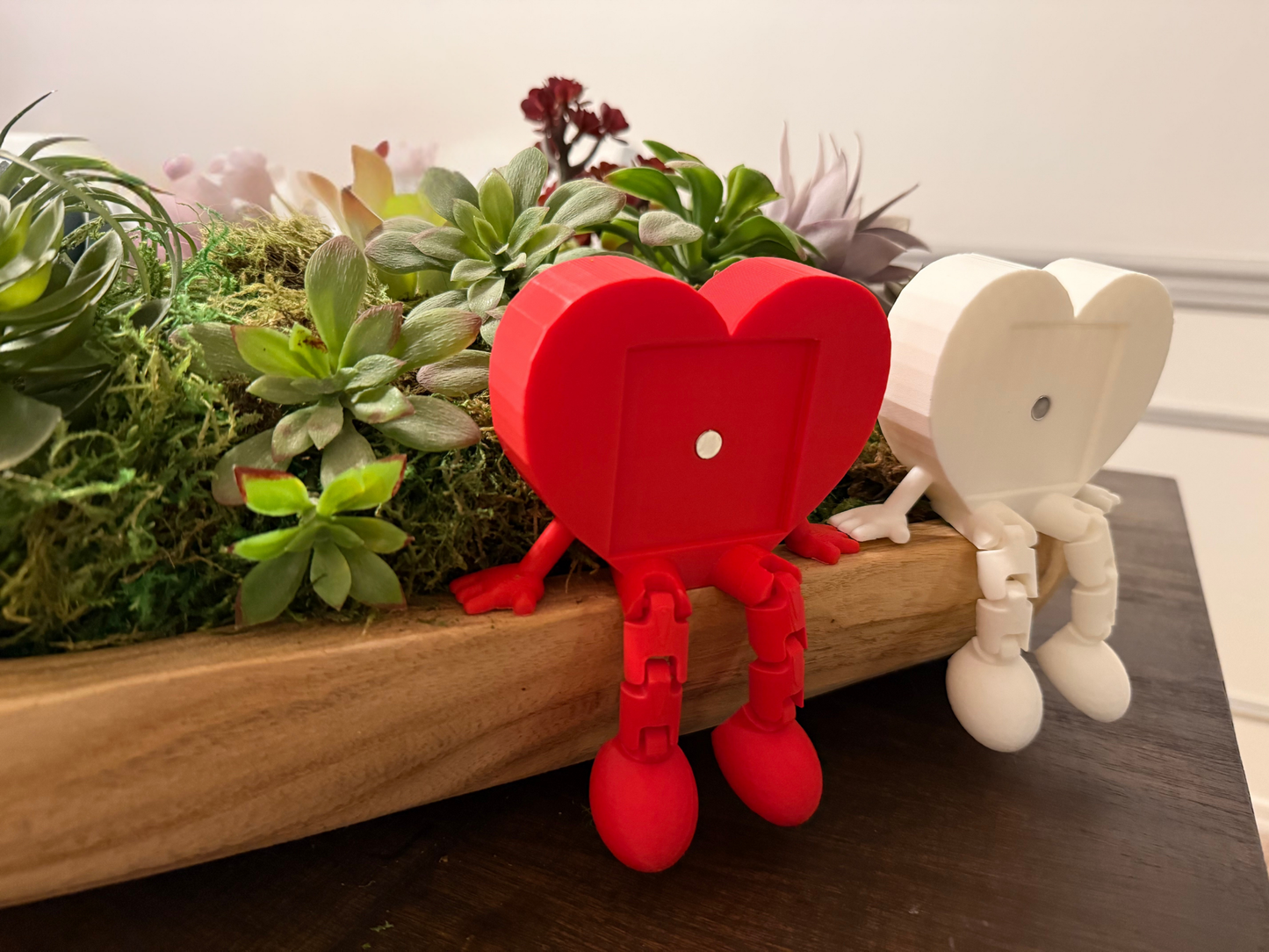 2x2" Square Heart Magnet