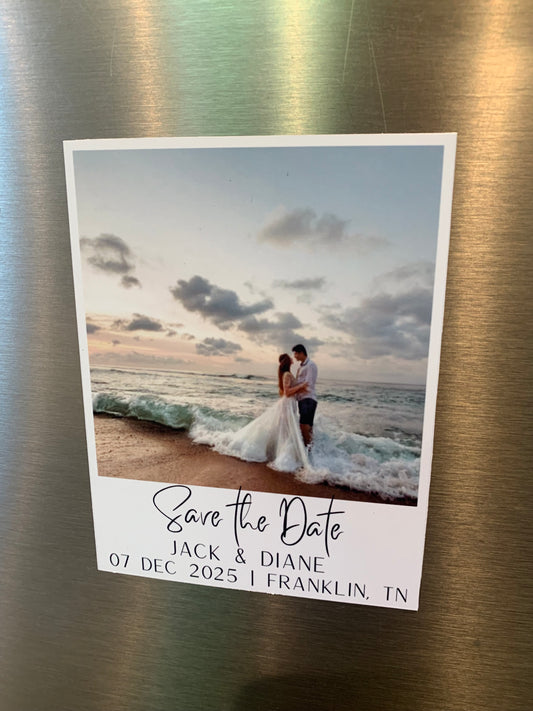Flex Save the Date Photo Magnets
